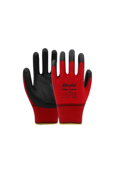 Beybi Pn Zebra Kırmızı 9 Beden 12 Çift